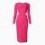 Платье женское  с разрезами на талии MIST, р. 46, розовый