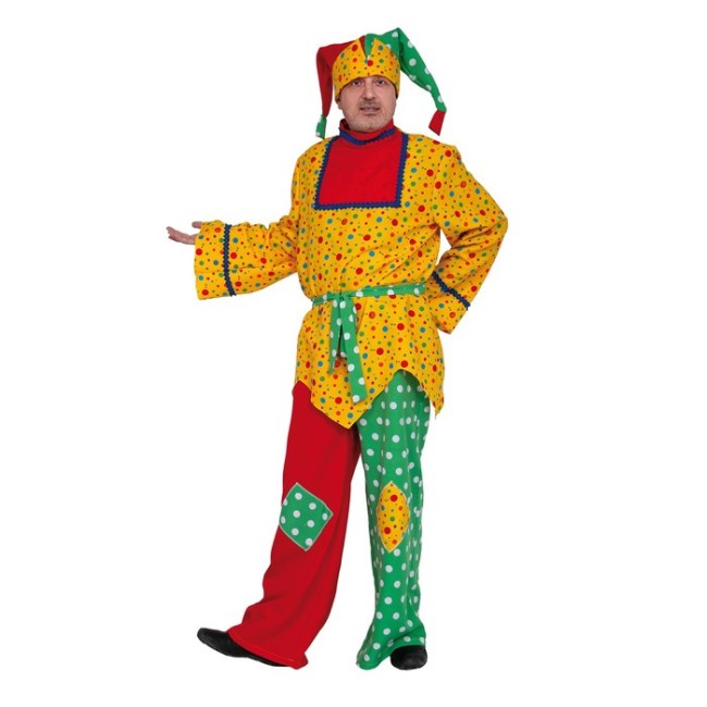 Карнавальный костюм «Скоморох», р. 52-54, рост 182 см