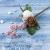 Декор "Зимние грезы" красные ягодки шишка снежок 18 см
