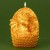 Свеча интерьерная фигурная «Дракон в яйце», золотая, без аромата