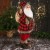 Дед Мороз "В красной клетчатой шубке, с фонариком/лыжами  и веточками" 35х60 см