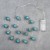 Гирлянда «Нить» 1.6 м с насадками «Бирюзовые шарики», IP20, серебристая нить, 15 LED, свечение белое, ААх2
