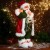 Дед Мороз "В зелёном костюме, с мешком подарков" 35х60 см