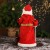 Дед Мороз "В красной шубке, с посохом и мешком" двигается, 13х40 см