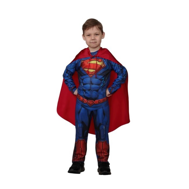 Карнавальный костюм «Супермен», без мускулов, р. 134-68