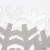 Салфетка сервировочная Доляна Снежинка цв.серебро, d 38 см