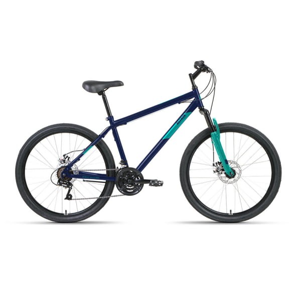 Велосипед 26" Altair MTB HT 26 2.0 D 21 ск Темно-синий/Бирюзовый 2022 г 17"