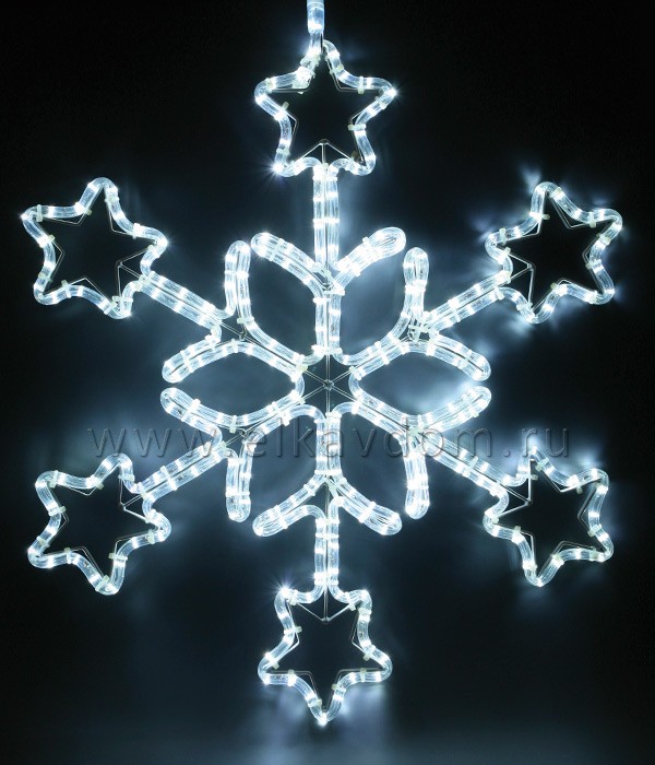 Снежинка светящаяся 70см SNOWLAKE-04-70