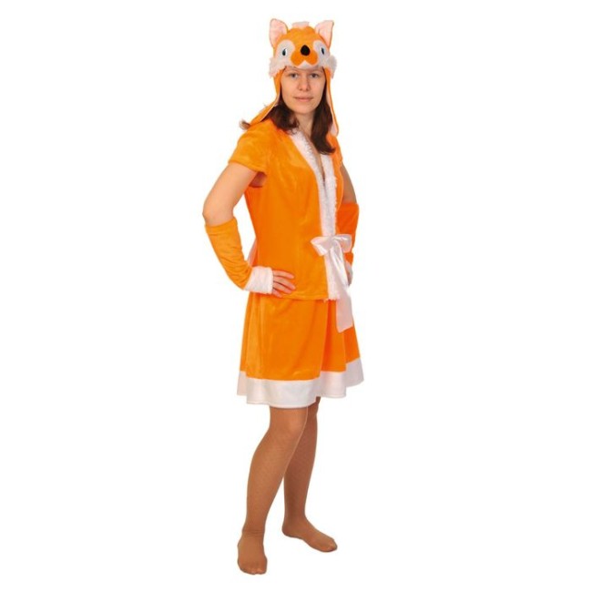 Карнавальный костюм «Лиса», плюш, р. 46-48, рост 170 см
