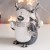 Сувенир полистоун "Пингвинчик в шарфике и колпаке с рожками, с подарком"МИКС 15,5х13х9 см