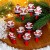 Прищепки декор новогодние "Дед Мороз" с блёстками, набор 10 штук