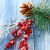Декор "Зимнее очарование" хвоя веточка в серебре шишка ягоды, 30 см