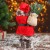 Дед Мороз "В красной шубке с лыжами" 15х30 см