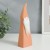 Сувенир керамика "Бородатый гномик в высоком колпаке" оранжевый флок 22х4,7х6,8 см