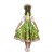 Русский народный костюм "Хохлома", платье, кокошник, цвет зелёный, р-р 28, рост 98-104 см