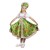 Русский народный костюм "Хохлома", платье, кокошник, цвет зелёный, р-р 30, рост 110-116 см