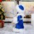 Снегурочка "Шик" в синей шубке с серёжками, двигается, 29 см