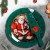 Тортовница стеклянная с лопаткой Доляна «Счастливый Санта», d=30 см
