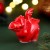 Сувенир новогодний "Дракон Джет.2024" интерьерный",красный, фарфор, 5 см