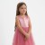 Платье детское с бусинками KAFTAN р. 36 (134-140 см), розовый
