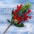 Декор "Зимнее очарование" веточка хвои с ягодками в снегу, 29 см