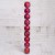 Набор шаров пластик d-8 см, 9 шт "Торжество звёздочки" красный