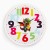 Часы настенные, серия: Детские, "Дракоша", дискретный ход, d-23.5 см