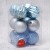 Набор шаров пластик d-8 см, 12 шт "Шерил" голубой