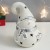 Сувенир керамика "Снеговичок со звёздочкой" серебро 18,3х11,3х12 см