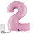 Шар фольгированный 40" «Цифра 2», цвет розовый, инд. упаковка