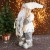 Дед Мороз "В белой шубке с лыжами" 32х60 см