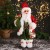 Дед Мороз "В блестящем костюмчике, с мешком и колокольчиками" 44 см, красно-зелёный