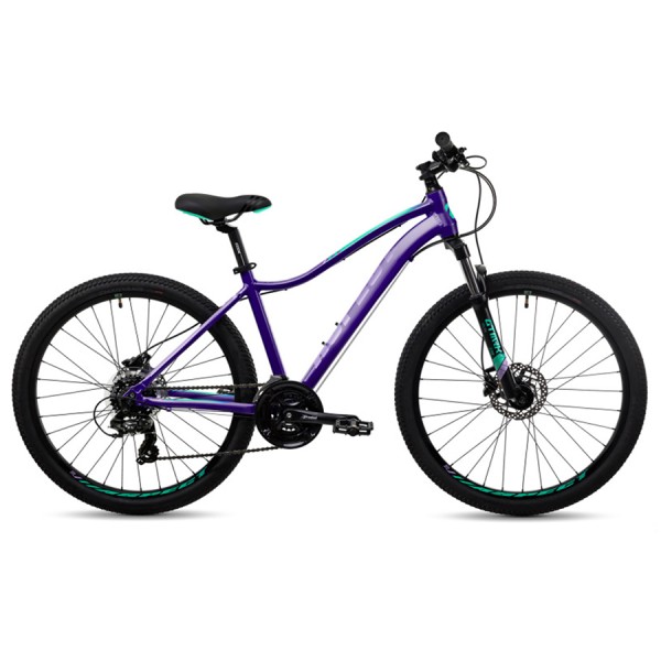 Велосипед 26" Aspect Oasis HD Фиолетово-зеленый 18"