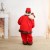 Дед Мороз "В красной жилетке в клетку, с мешком" двигается, музыка саксофон, 120 см