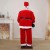 Дед Мороз "В красном костюме, с ремешком" двигается, музыка с колокольчиком 180 см