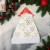 Колпак новогодний "Снежинка голд макси" 26х36 см, белый