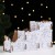 Органайзер-раскраска новогодний для канцтоваров "Зимняя прогулка" девочки, 23x9x14 см.
