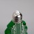 Набор ёлочных шаров «Ёлочки зелёные» 3 шт., батарейки, 5 LED, свечение белое