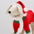 Новогодний костюм "Снегурочка" для собак, размер M, красный (ДС 26, ОШ 30, ОГ 36 см)