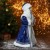 Дед Мороз "В синей шубе, с посохом и подарками" 24х50 см