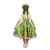 Русский народный костюм «Хохлома зелёная», платье, кокошник, р. 34, рост 134 см