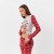 Пижама новогодняя женская KAFTAN "X-mas", цвет белый/красный, размер 44-46