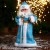 Дед Мороз "В синей шубе с посохом" 39 см, двигается
