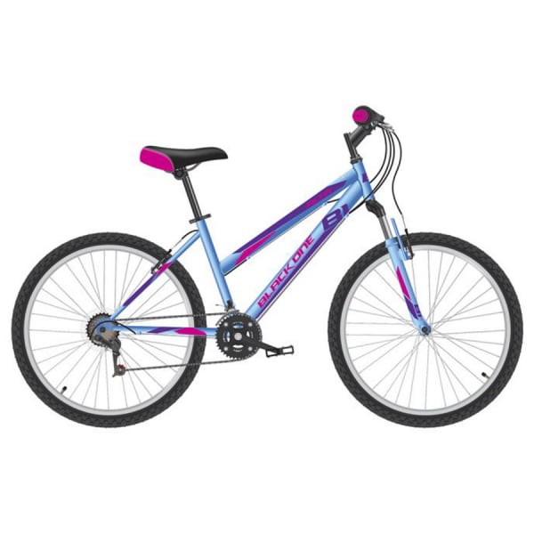 Велосипед Black One Alta 26 голубой/розовый/фиолетовый 2021-2022 16"