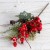 Декор "Зимнее очарование" красные ягоды снежинка, 22 см