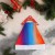 Колпак новогодний "Градиент" 28х39 см оранжево-синий