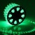 Световой шнур Luazon Lighting 11 мм, IP65, 100 м, 24 LED/м, 220 В, 2W, постоянное свечение, свечение зелёное