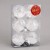 Набор шаров пластик d-6 см, 6 шт "Морозец снежинки" белый