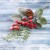 Декор "Зимние грезы" ветка листья ягоды шишка, 27 см