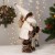 Дед Мороз "В белой шубке, в колпачке, с фонариком" двигается, 17х40 см